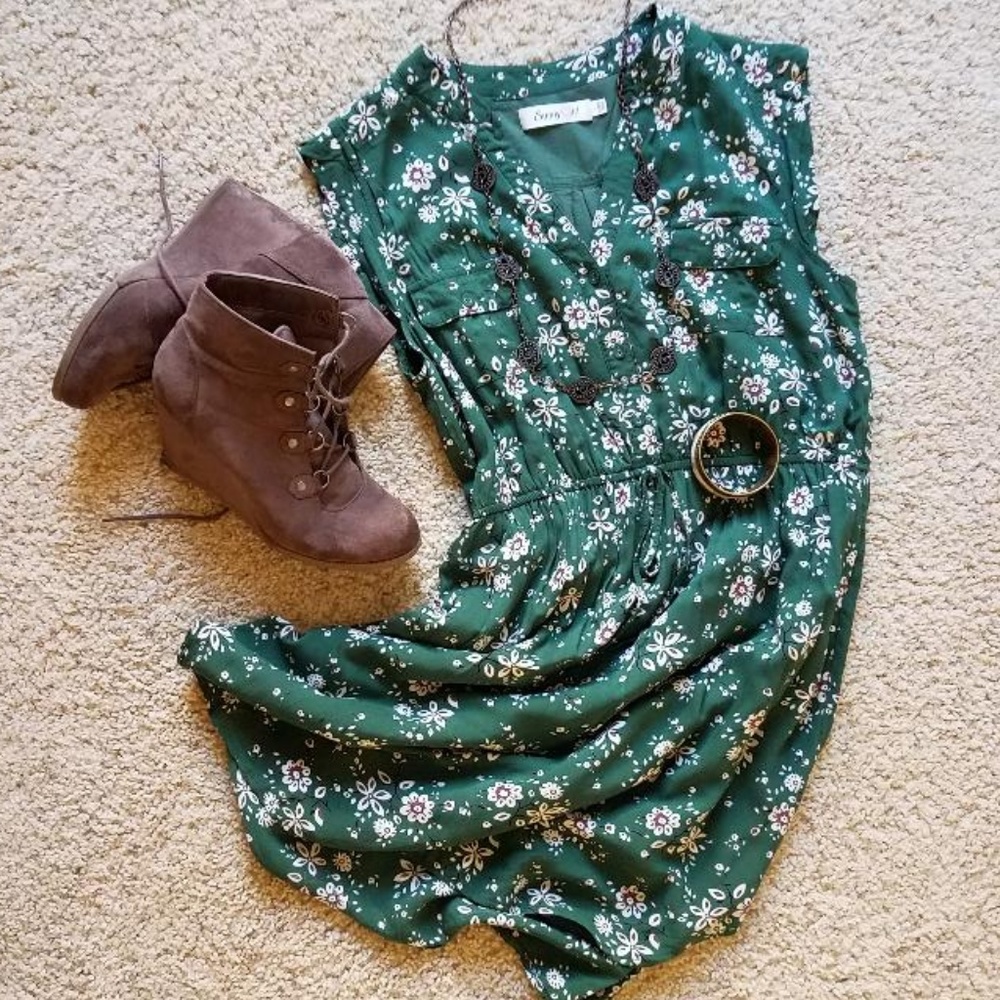 Modcloth Sleeveless Shirtdress